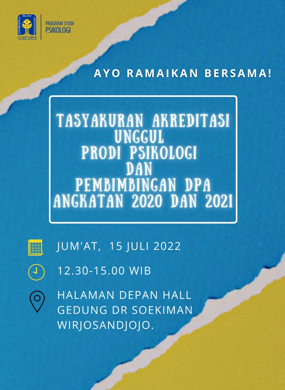 Prodi Psikologi mendapatkan Akreditasi Unggul